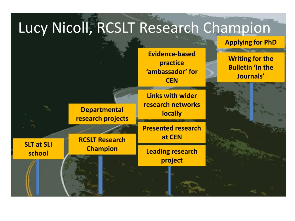 lucy nicoll rcslt research champion