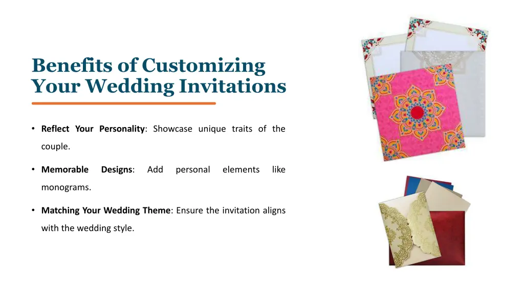 benefits of customizing your wedding invitations