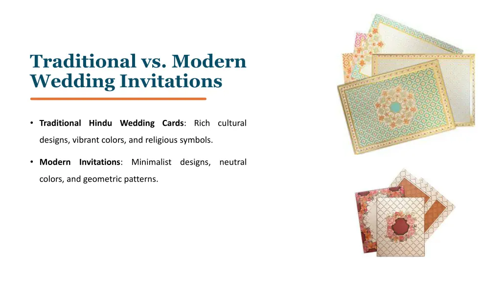 traditional vs modern wedding invitations