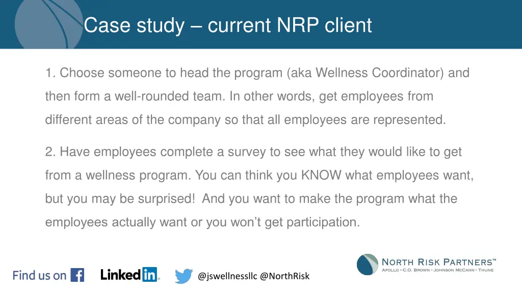 case study current nrp client