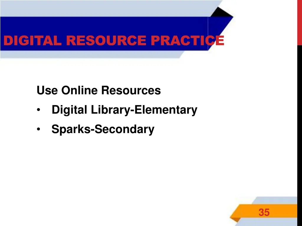 digital resource practice