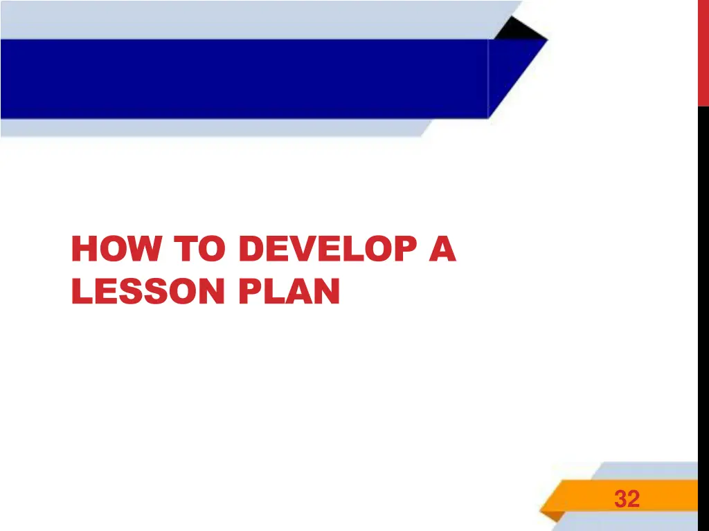 how to develop a lesson plan