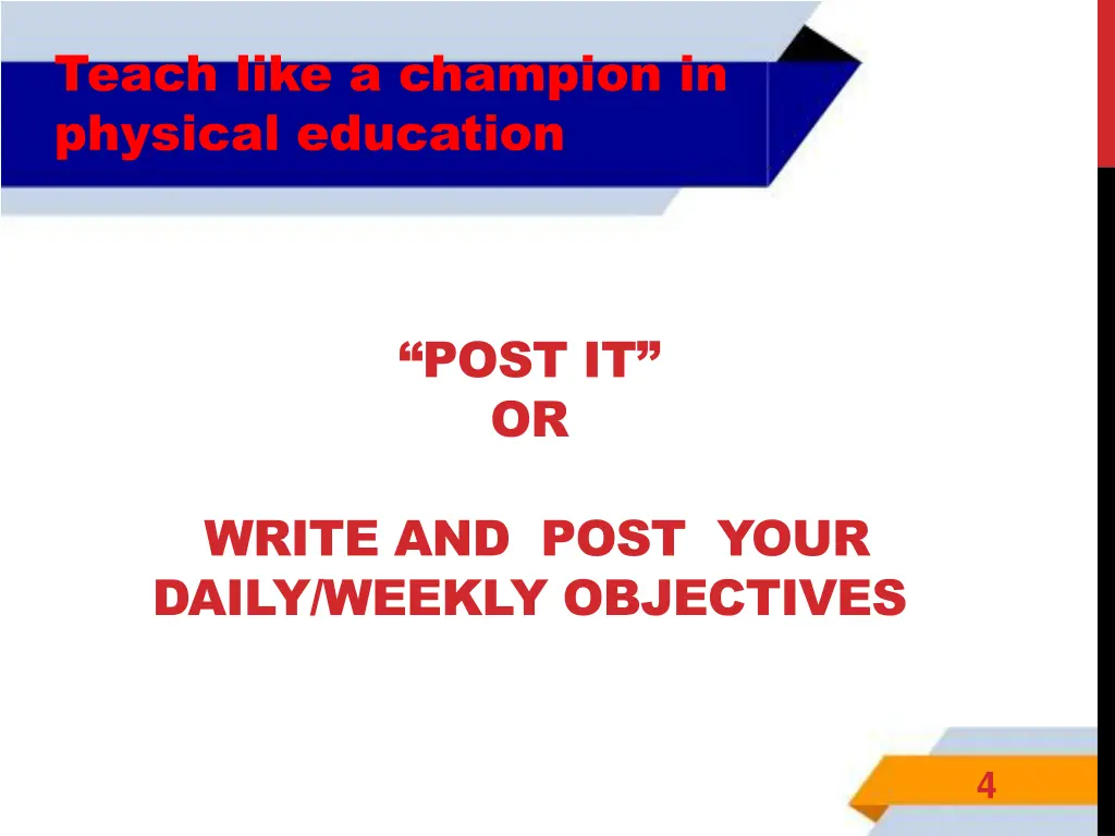 teach like a champion in physical education 1