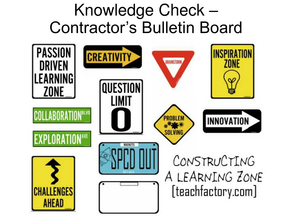 knowledge check contractor s bulletin board