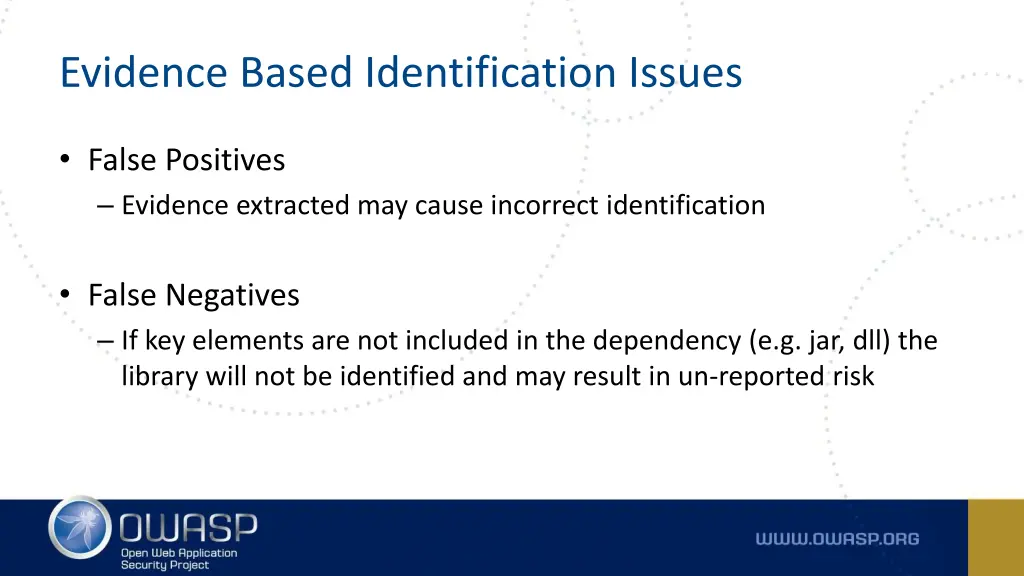 evidence based identification issues