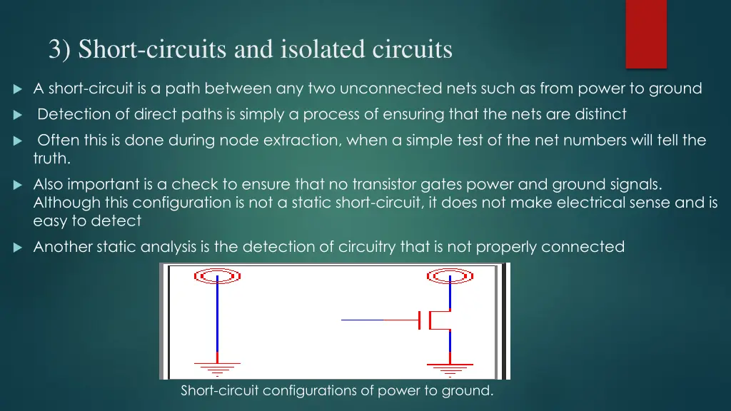 3 short circuits and isolated circuits