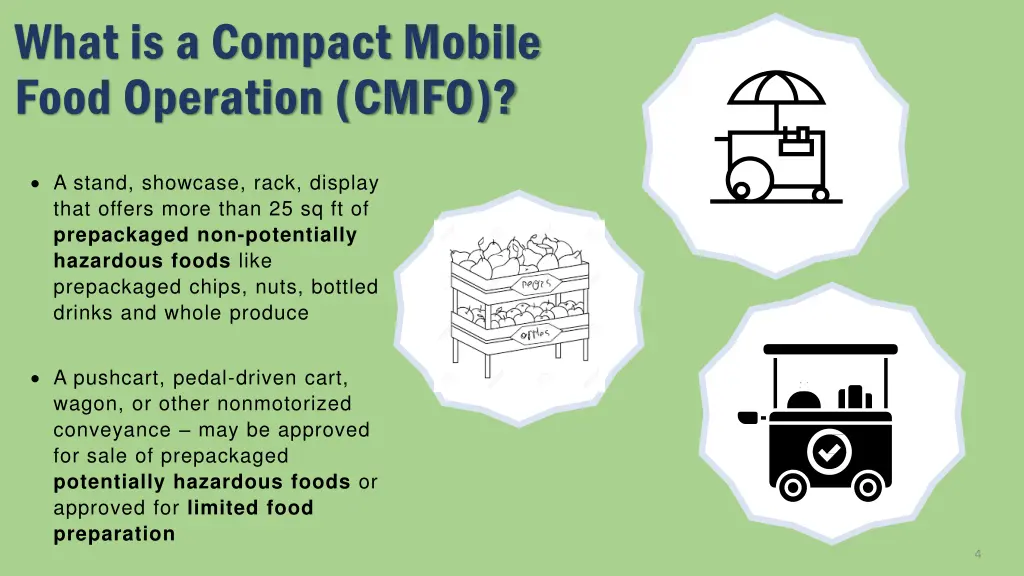 what is a compact mobile food operation cmfo