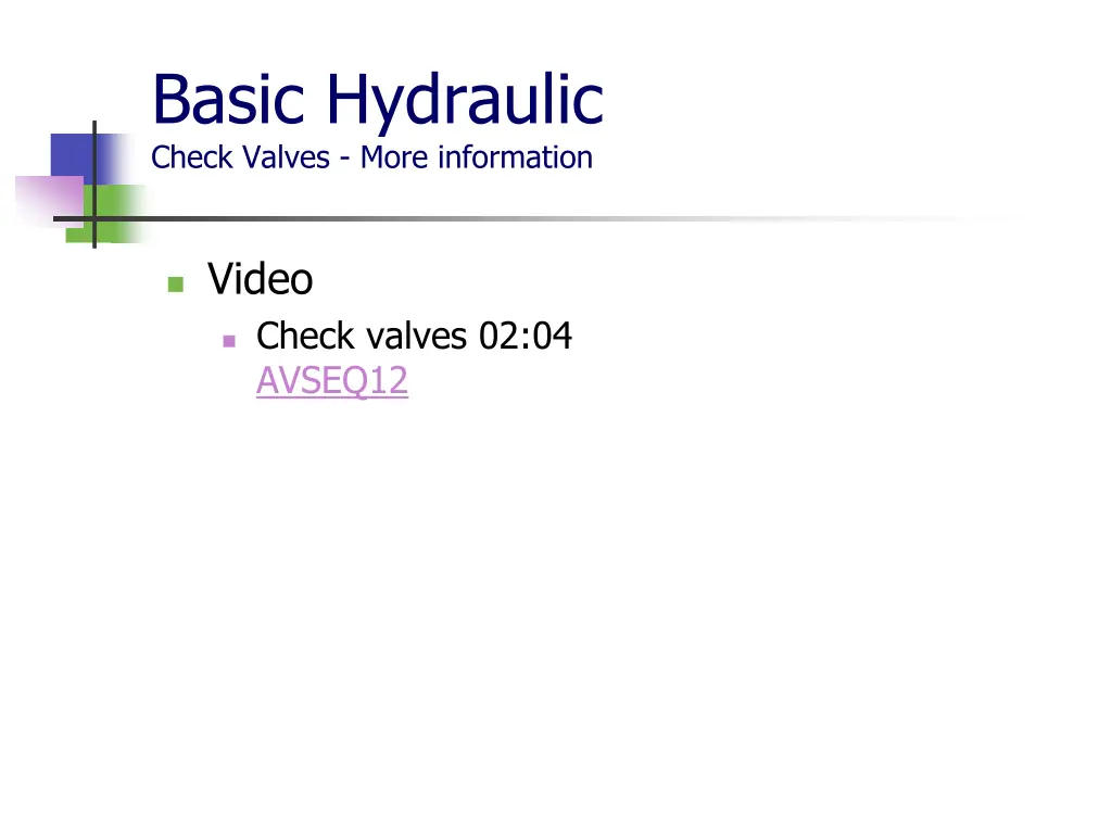 basic hydraulic check valves more information