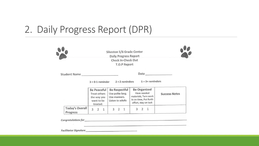 2 daily progress report dpr