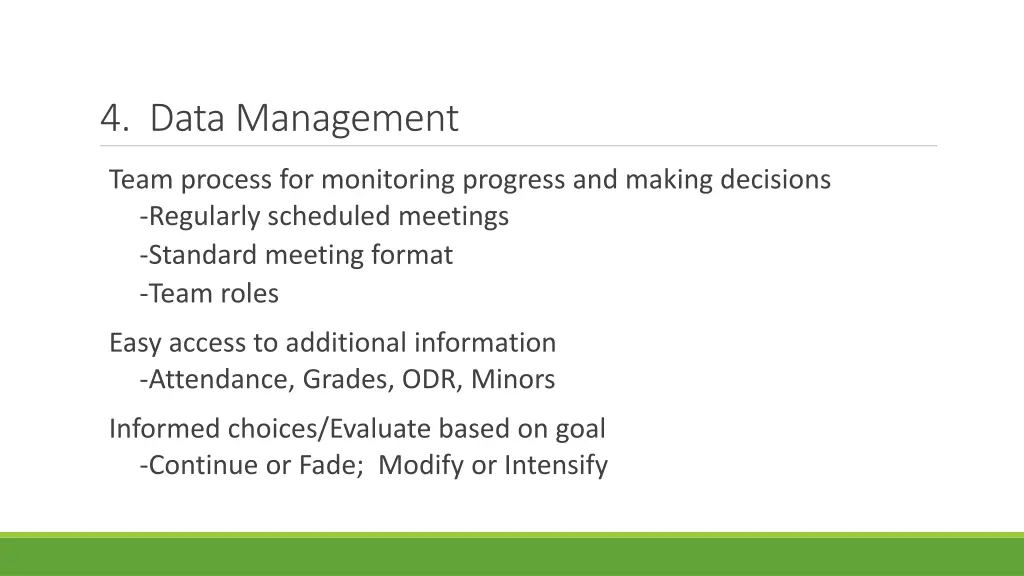 4 data management