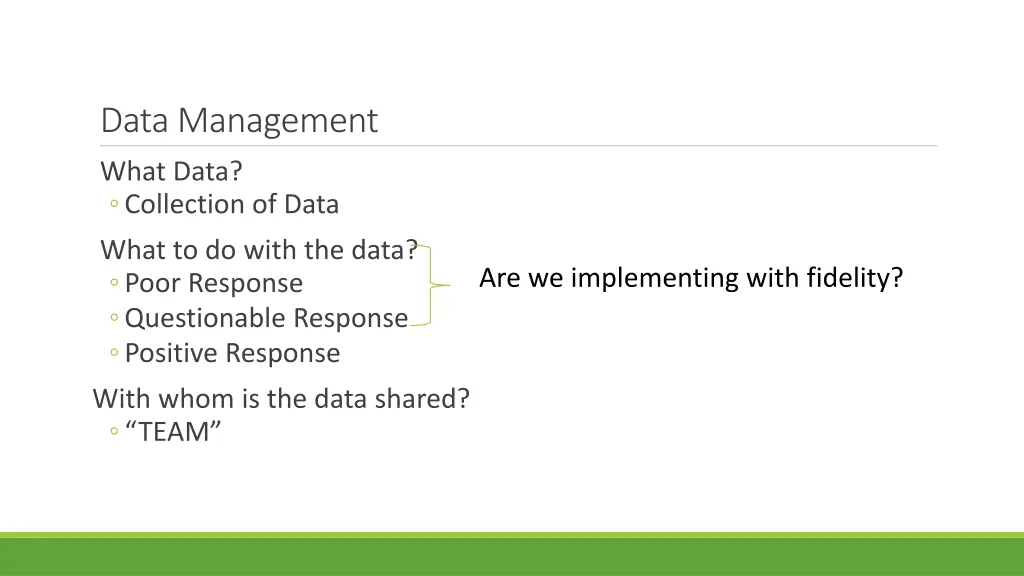 data management