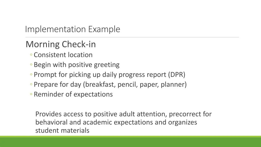 implementation example