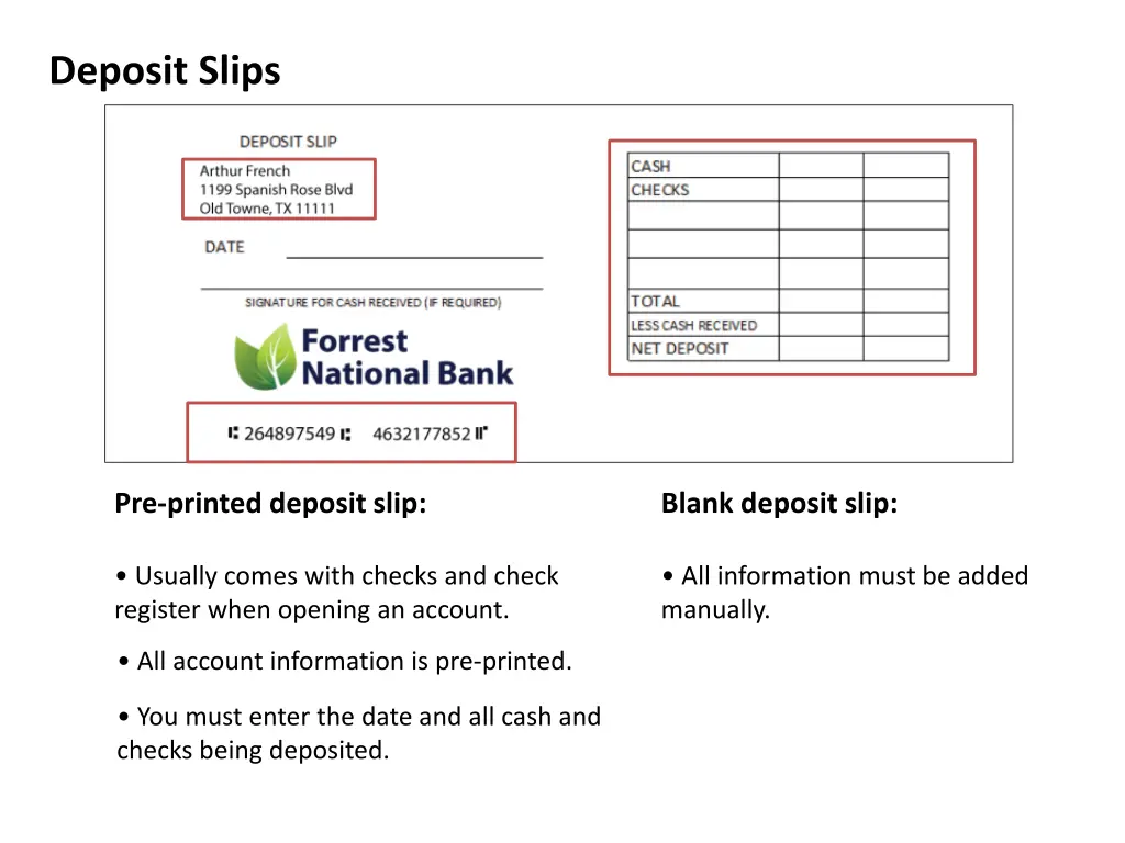 deposit slips 1