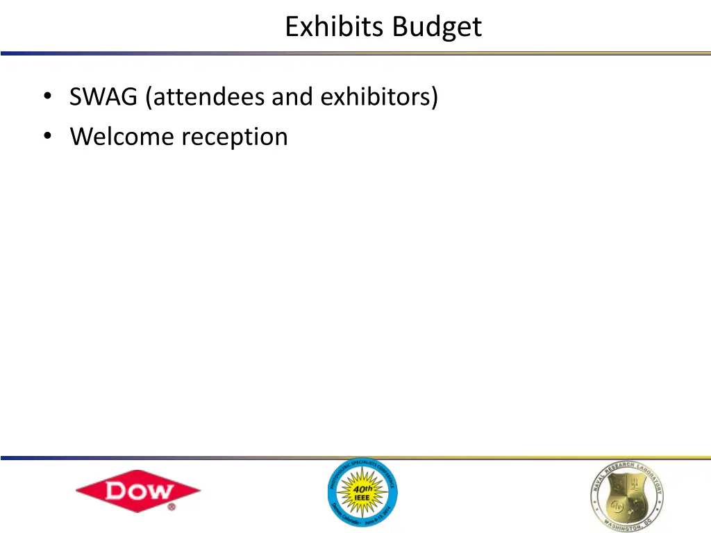 exhibits budget