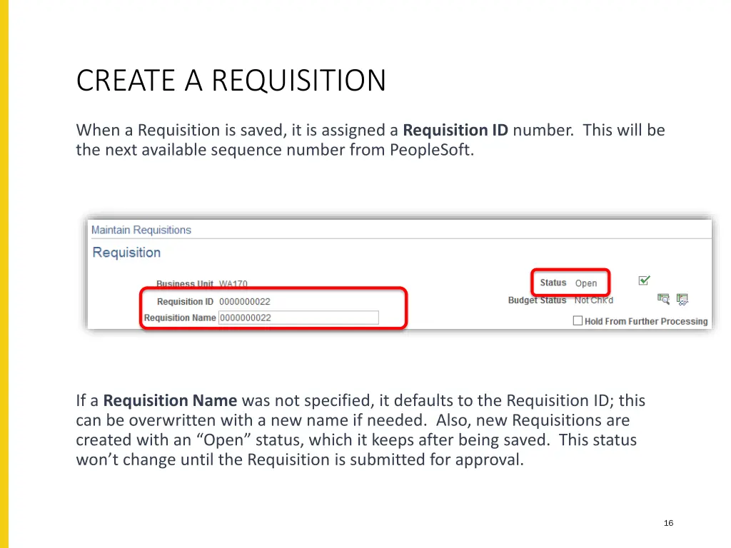 create a requisition 7