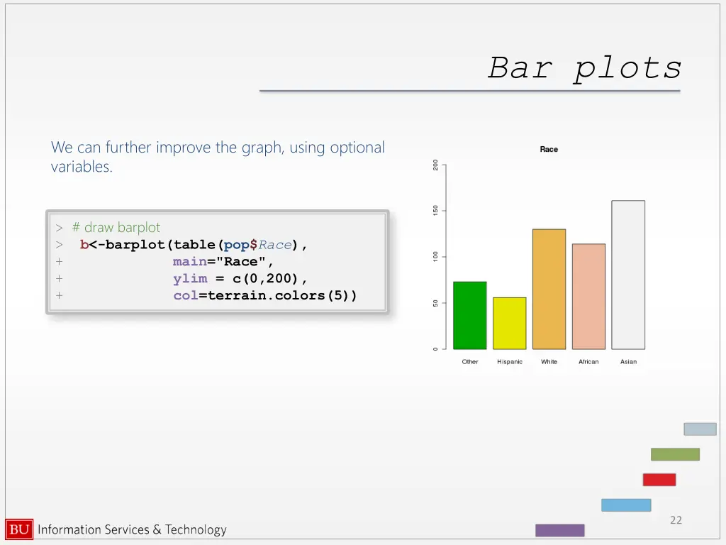 bar plots 1