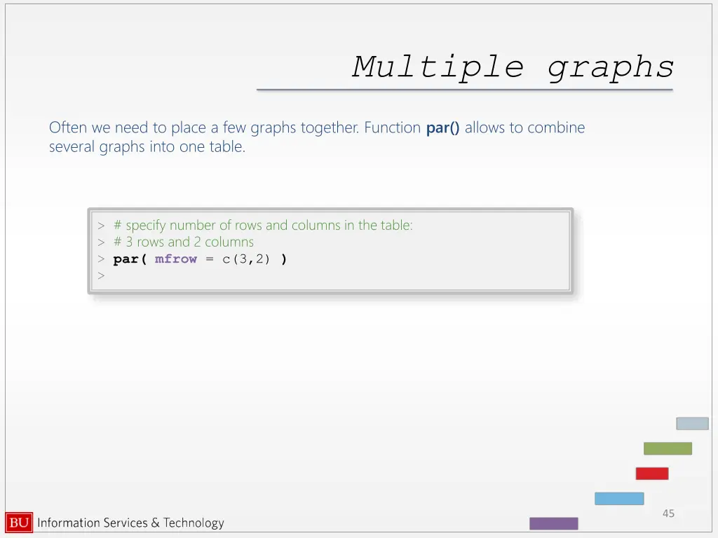 multiple graphs