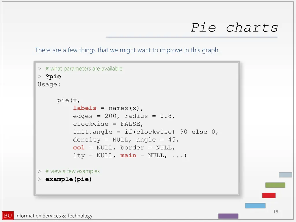 pie charts 1