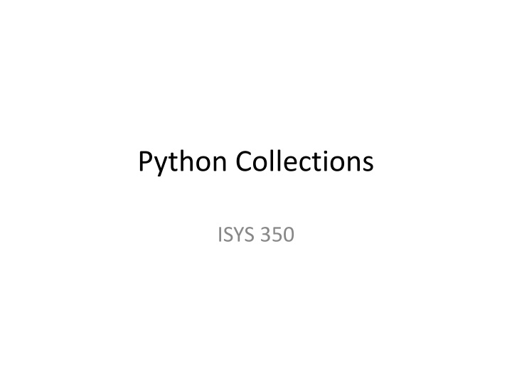 python collections