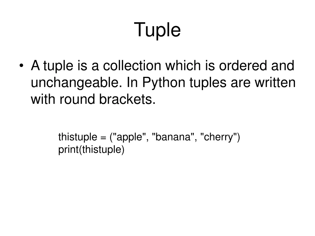 tuple