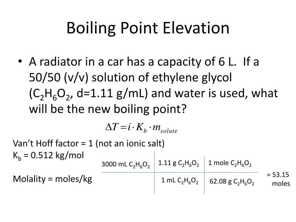 boiling point elevation 2