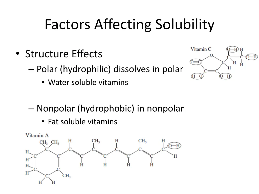 factors affecting solubility