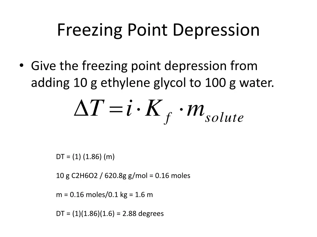 freezing point depression 1