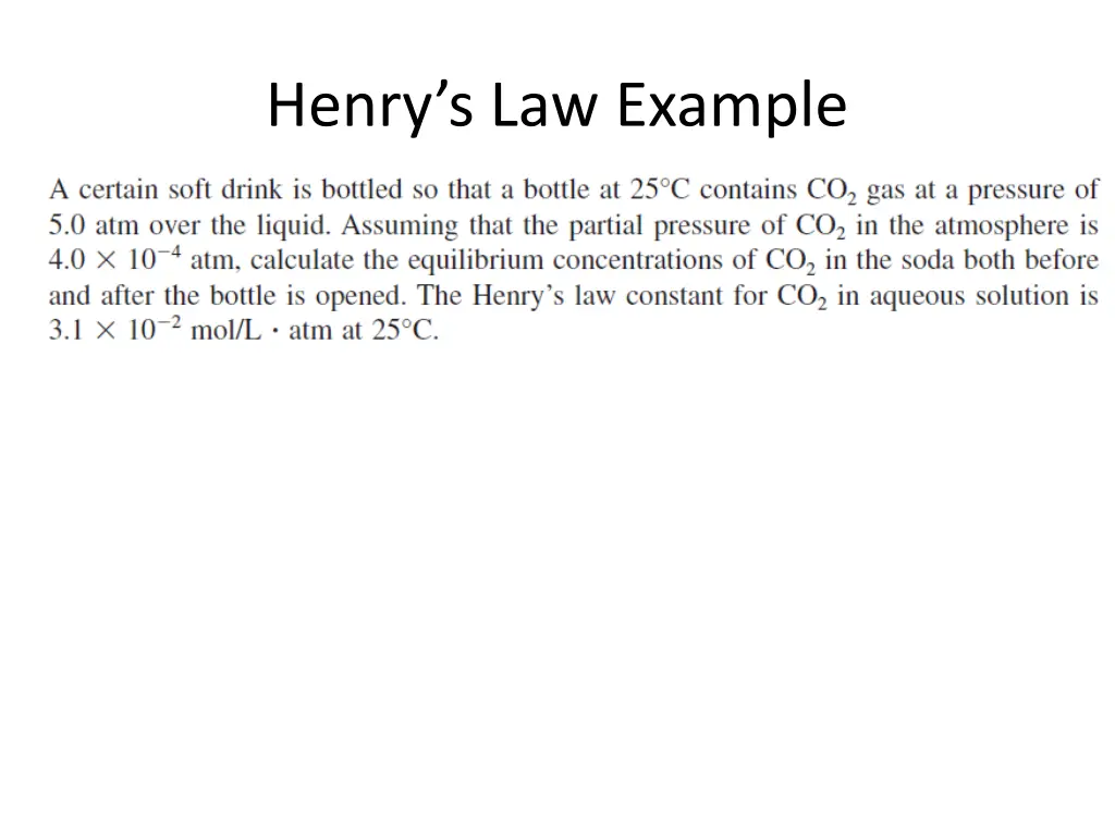 henry s law example