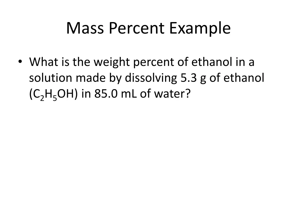 mass percent example