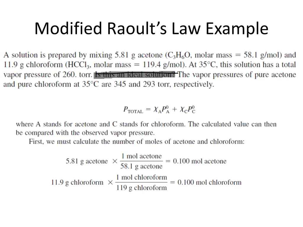 modified raoult s law example 1