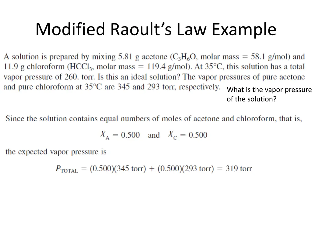 modified raoult s law example 2