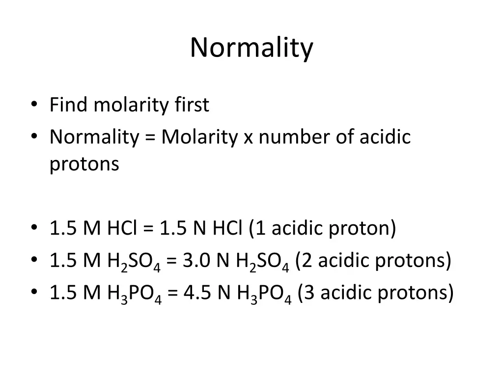 normality