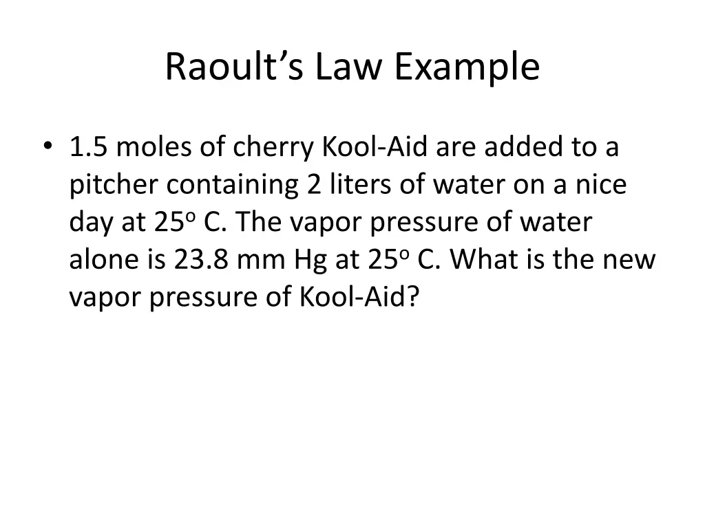 raoult s law example