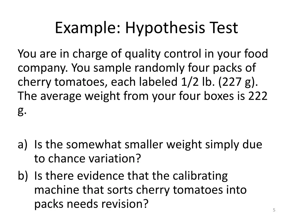 example hypothesis test