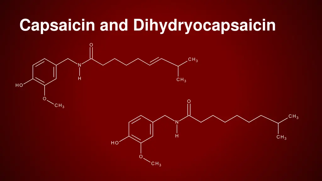 capsaicin and dihydryocapsaicin