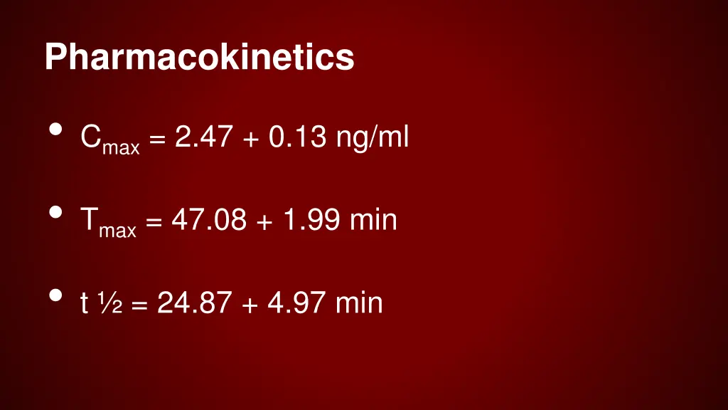 pharmacokinetics