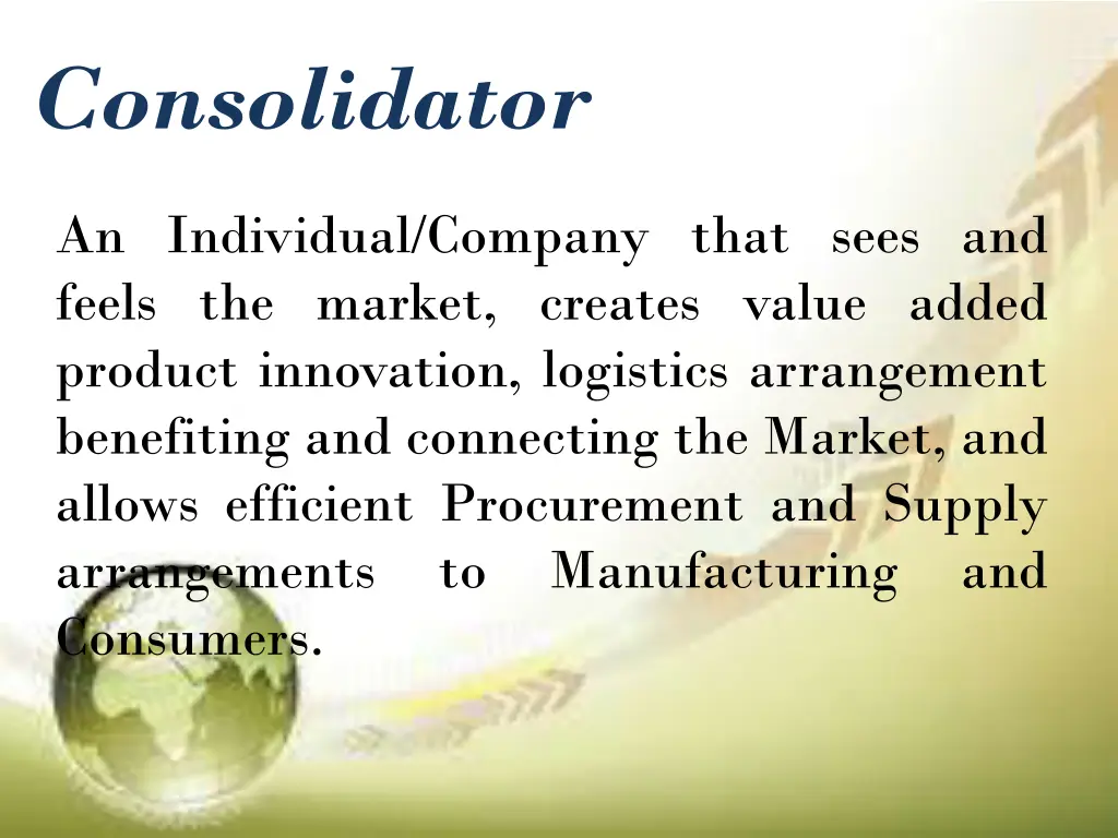 consolidator