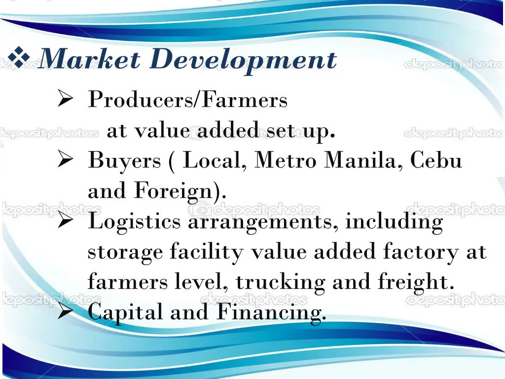 market development producers farmers at value