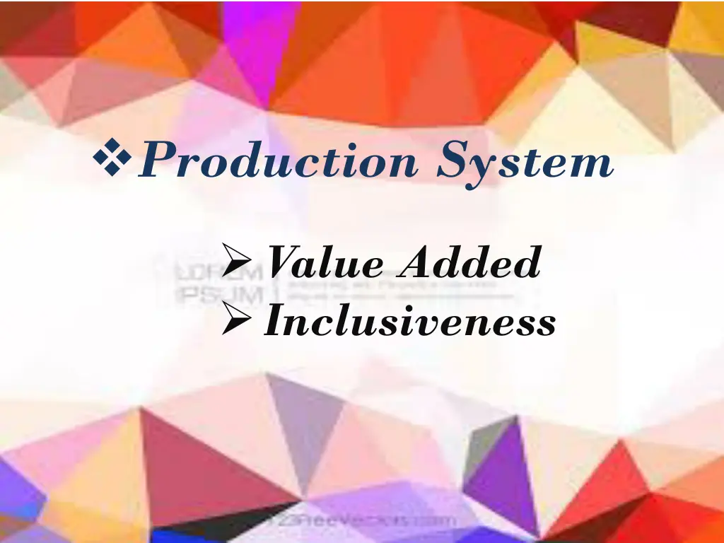 production system