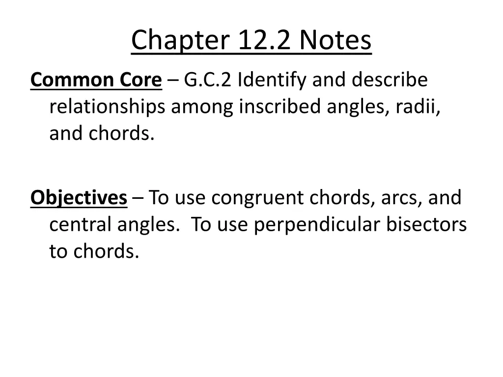 chapter 12 2 notes