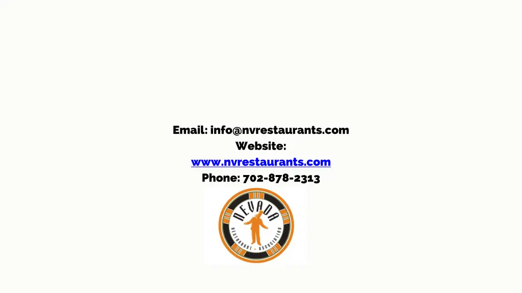 email info@nvrestaurants com website