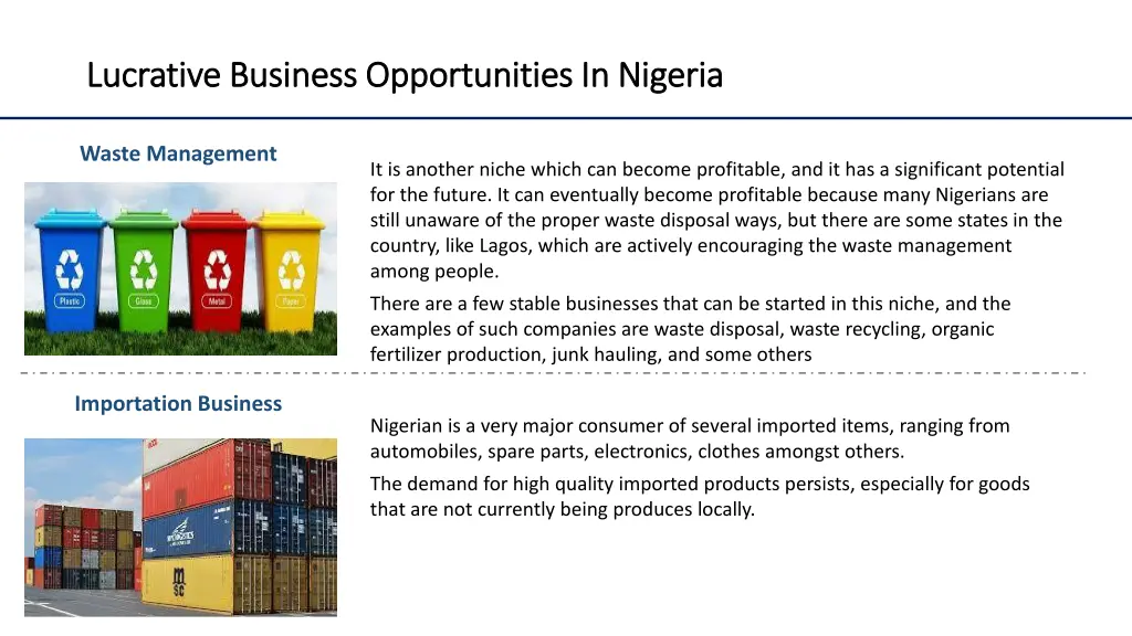 lucrative business opportunities in nigeria 5