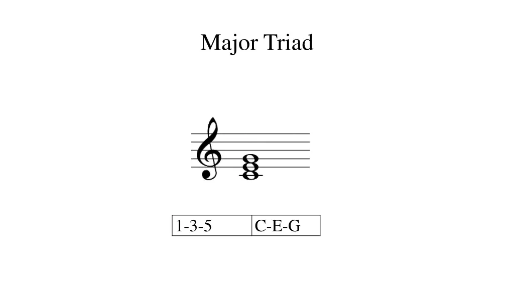 major triad