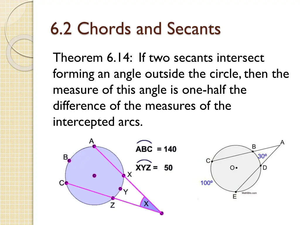 6 2 chords and secants 13