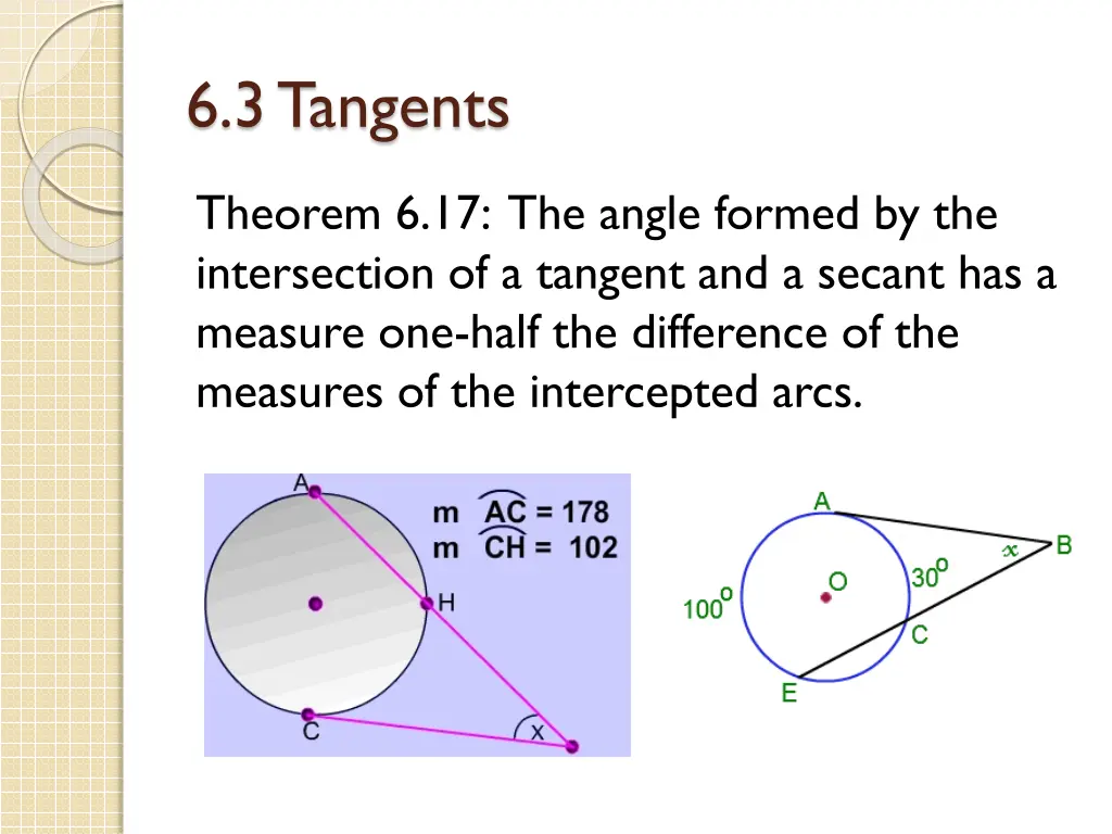 6 3 tangents 6