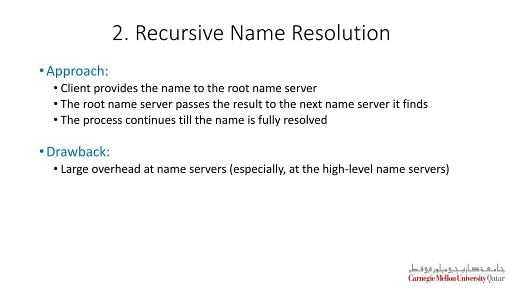 2 recursive name resolution