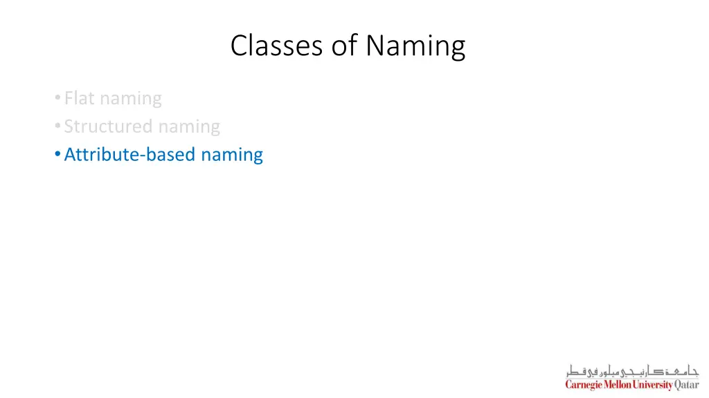 classes of naming 2