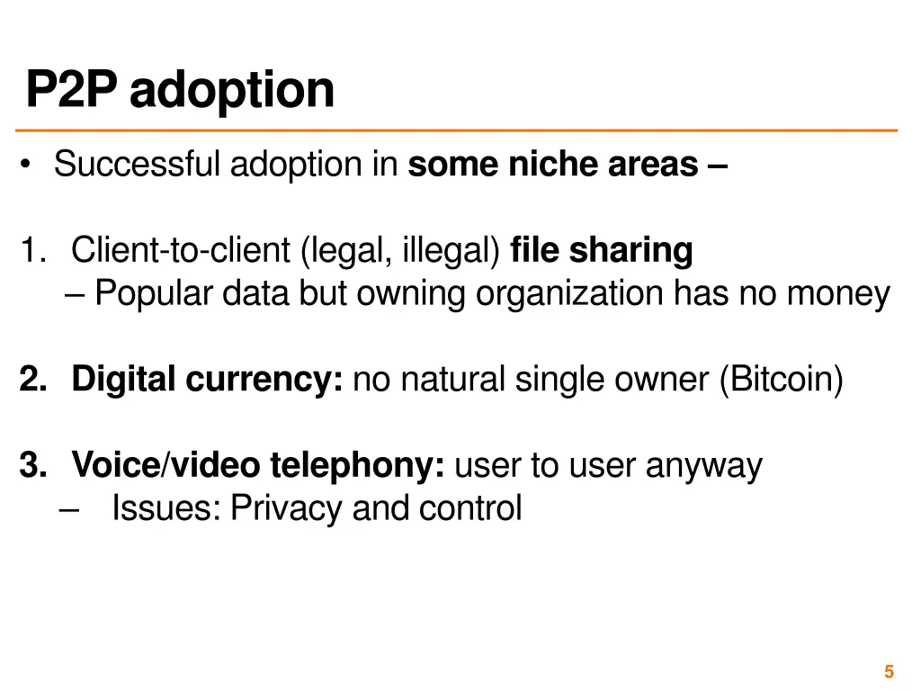 p2p adoption