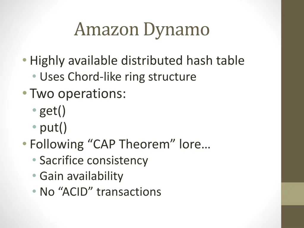 amazon dynamo