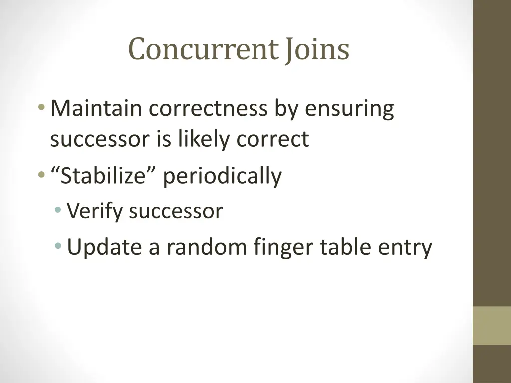 concurrent joins